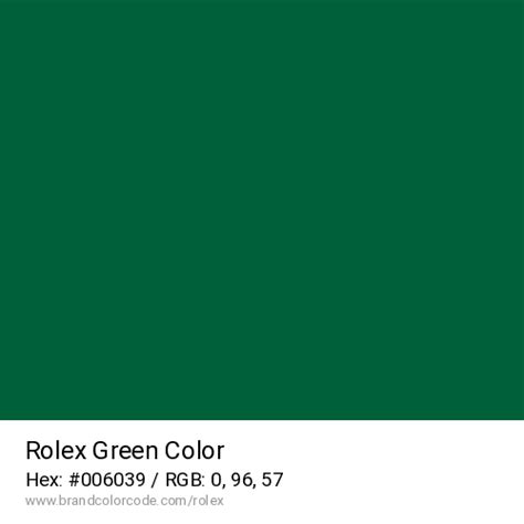 rolex grün farb code|rolex color palette.